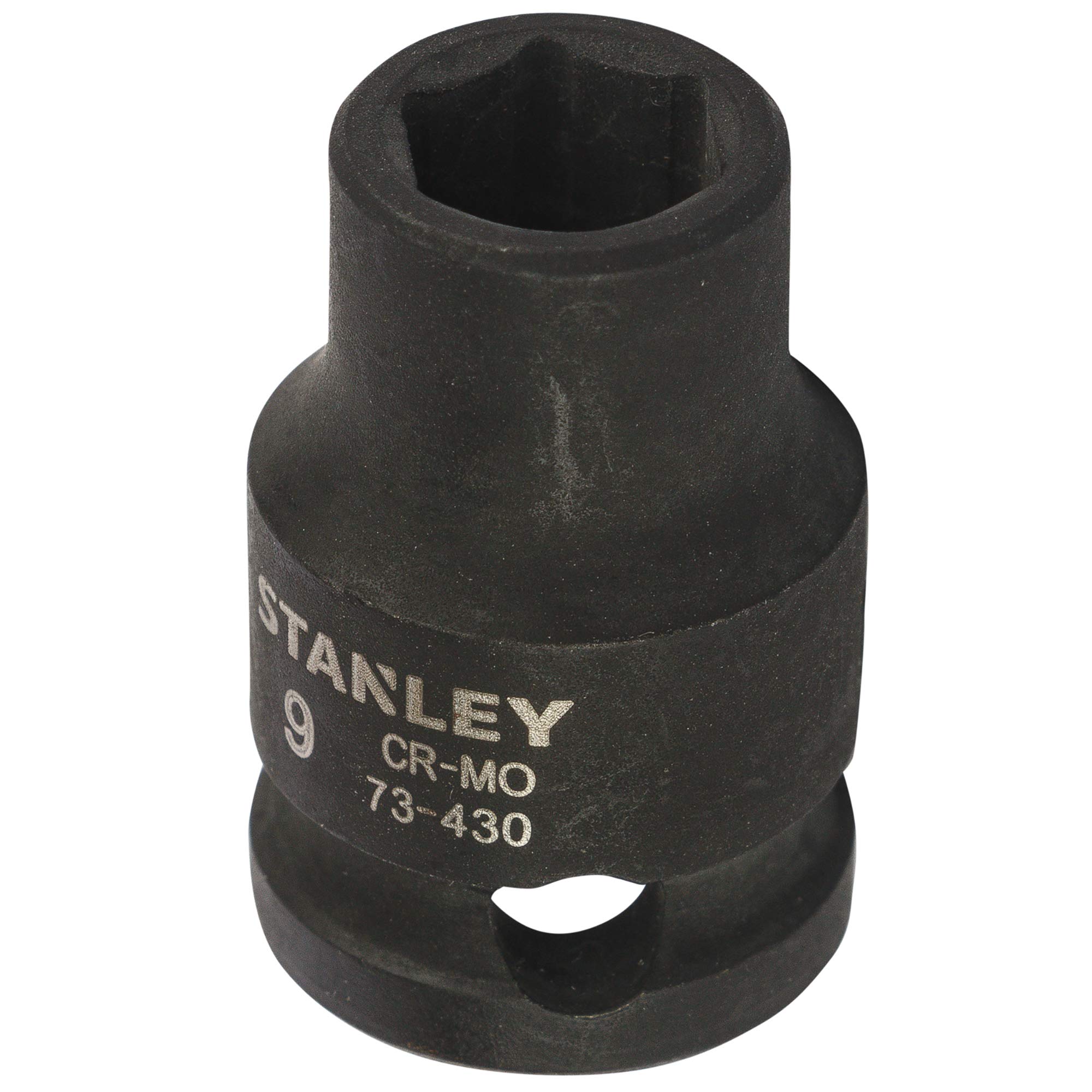 STANLEY STMT73430-8B Chrome-Molybdenum Steel Impact Socket 3/8 inch 9 mm(Black) 2