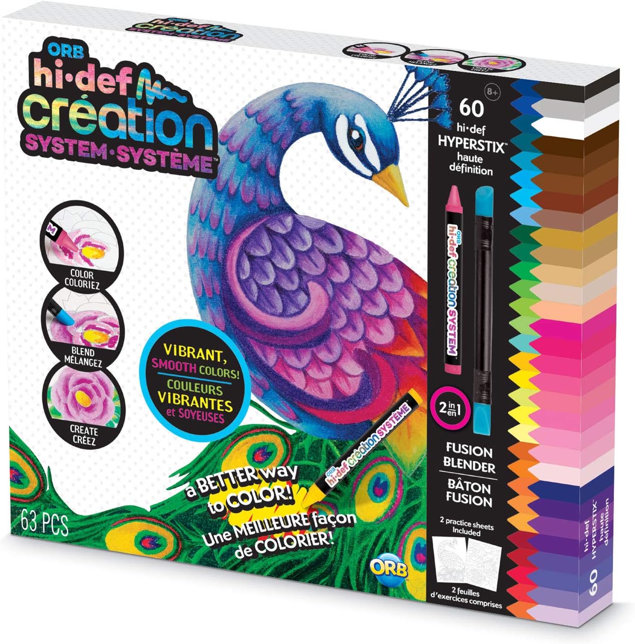 ORB The Factory Hi-Def Creation Coloring System, Multiple Colors, 10" x 11.75" x 1.5"