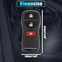 Vista 6 de X AUTOHAUX KBRASTU15 315MHz Llavero de encendido con control remoto de entrada sin llave y transpondedor para Nissan Pathfinder 2005-2012