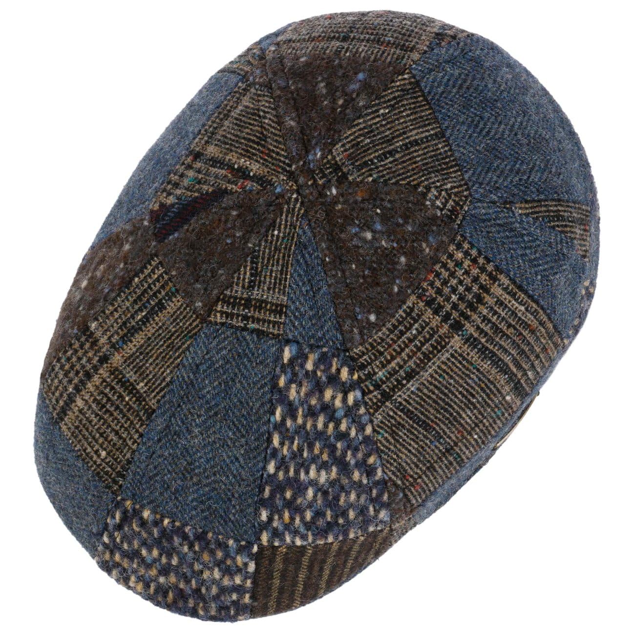 Stetson Texas Flatcap Patchwork Herren Winter Made in EU