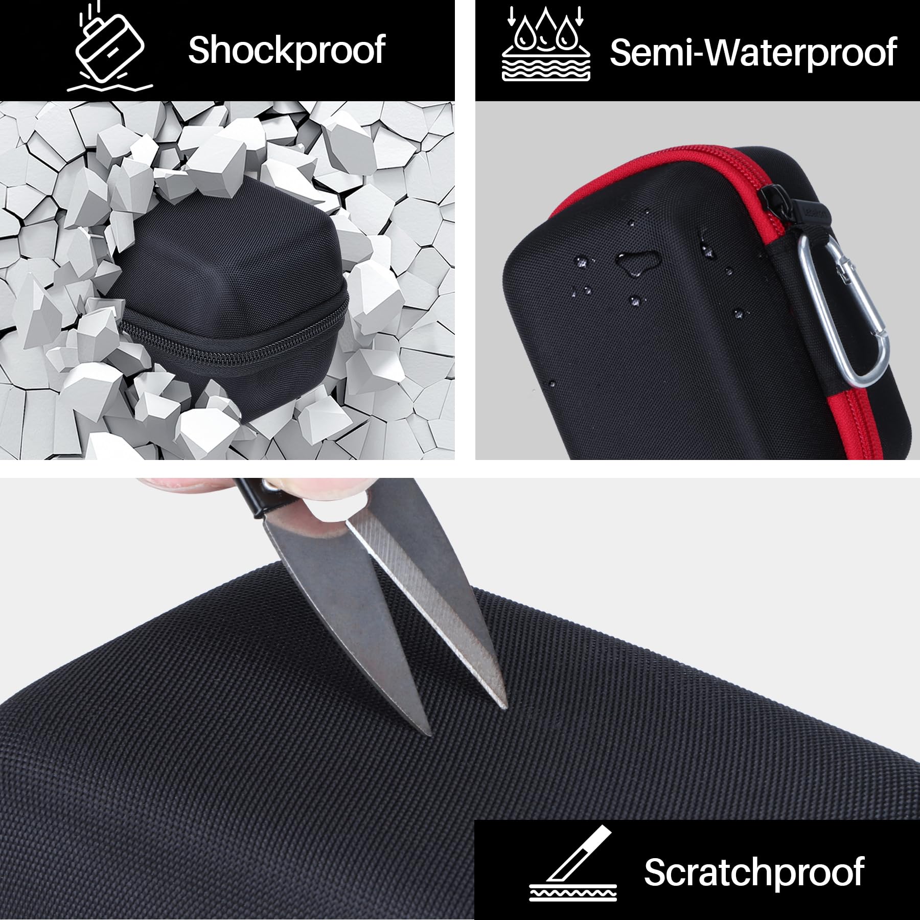Lebakort Duro Caja Estuche Funda para Zoom H1 XLR Grabadora práctica