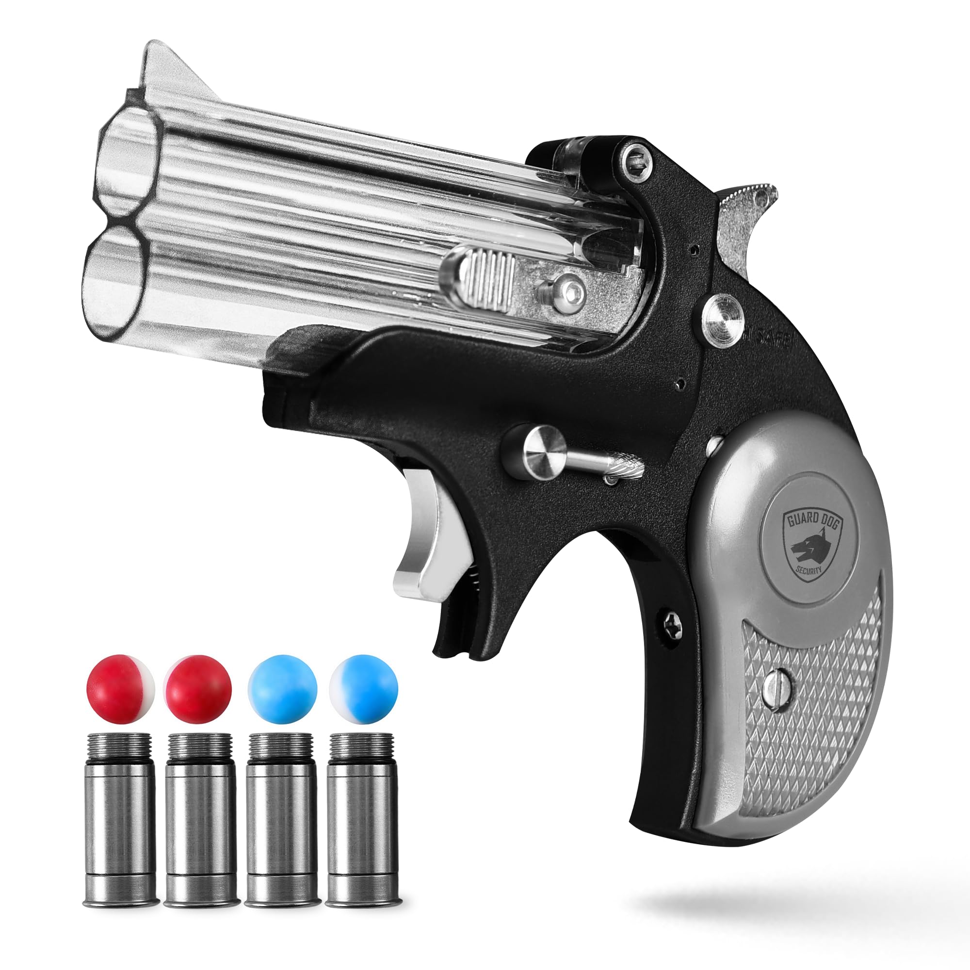 Fireball Mini, il più piccolo lanciatore calibro .50, dispositivo di autodifesa a doppia munizione, dispositivo domestico e di autodifesa, raggio di 15 metri, set di protezione compatto non letale con