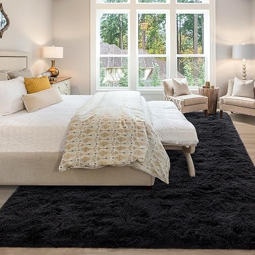 Miniatura 2 de Merelax - Tapete moderno grande afelpado para habitación, sala, habitación de niños y guardería, tapete decorativo suave, cómodo y antideslizante