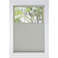 BlindsAvenue Cordless Top Down Bottom Up Cellular Honeycomb Shade, 9/16" Single Cell, Blackout, Misty Gray, Size: 39" W x 48" H