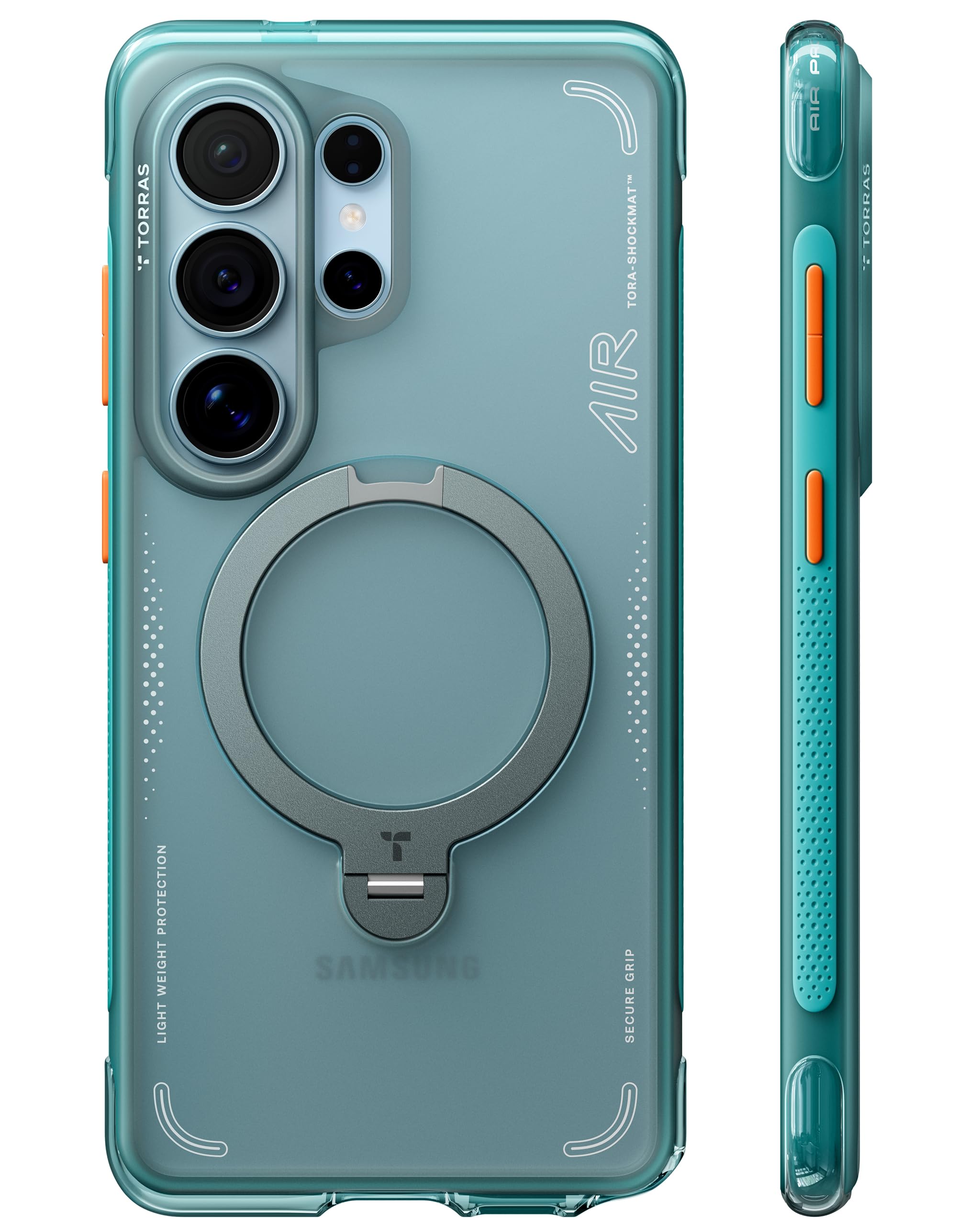 TORRAS Q3 Air SAMSUNG Galaxy S26 Ultra用 TORRAS Ostand Q3 Air for Samsung Galaxy S26 Ultra Case, Glacier