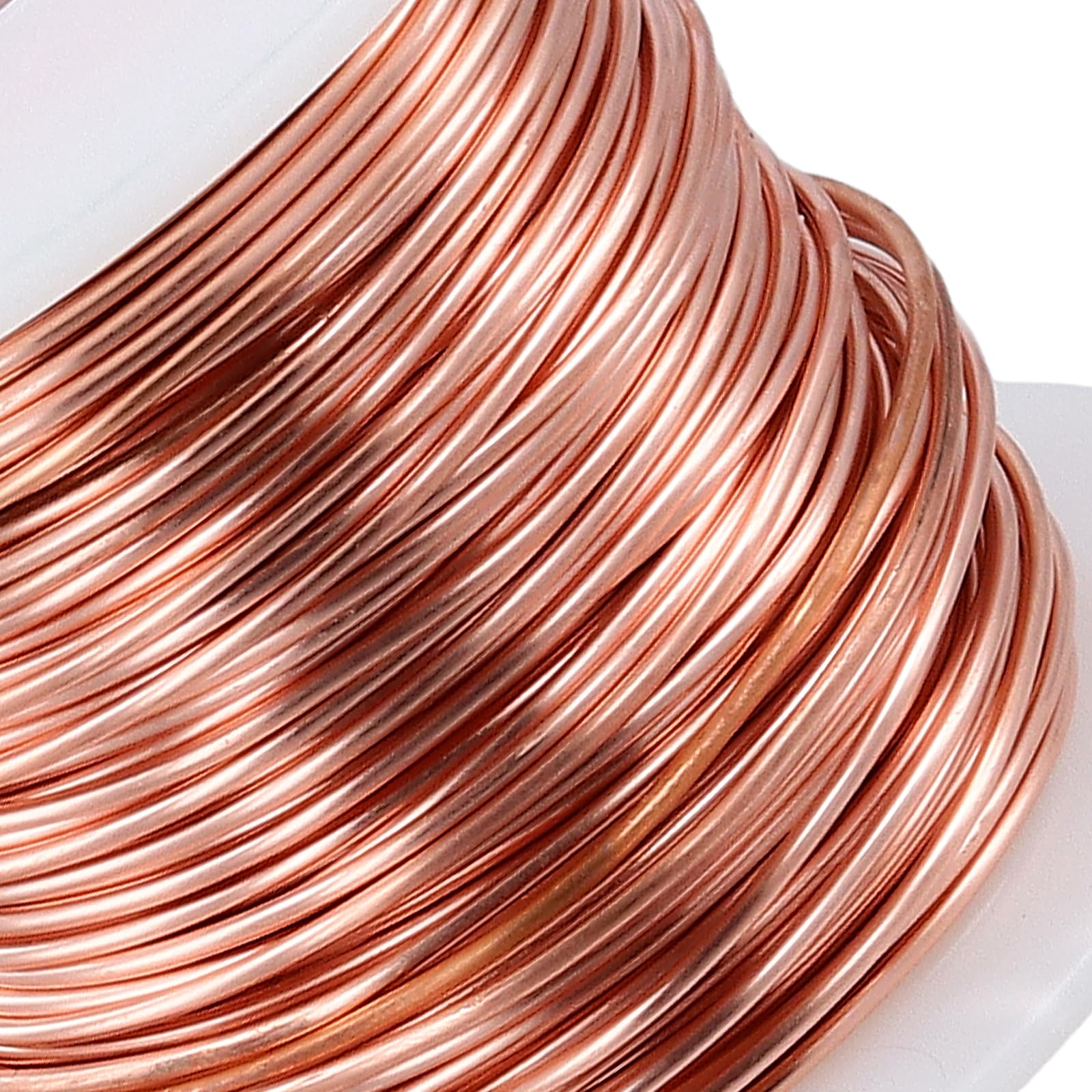 Kupferdraht 1,3 mm, 42 Meter Rosegoldfarben Kupferlackdraht, Gardening Kupferdraht für Handwerk und Garten