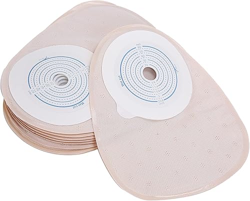 Miniatura 1 de 10 bolsas de colostomía de una pieza, bolsas drenables, bolsas de ostomía, suministros de ostomía cerrados para el cuidado del estoma de ileostomía,