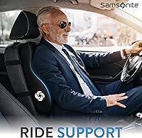 Vista 5 de Samsonite Almohada de apoyo lumbar para respaldo medio e inferior – cojín de respaldo para silla de oficina, silla gaming, silla de escritorio