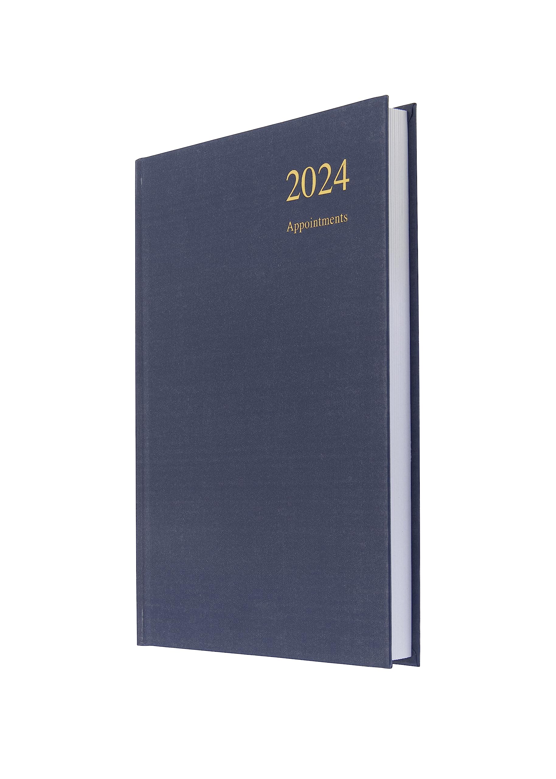 Collins Essential A5 Diary 2024 Daily Planner With Appointments - Eco Friendly Recycled Paper and Fully Recyclable - 2024 Page A Day Diary - Business Academic and Personal Planner (A5 Size Navy)