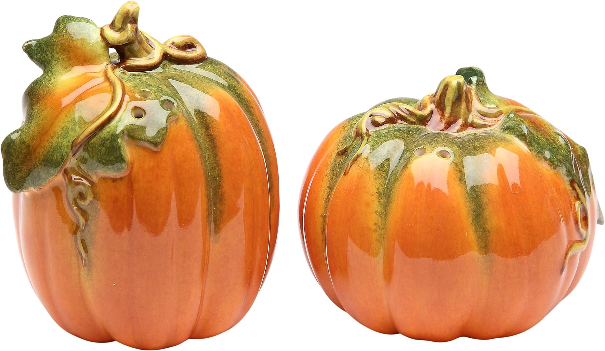 CG 10364 Orange Pumpkin Shape Design Salt & Pepper Shaker Collectible