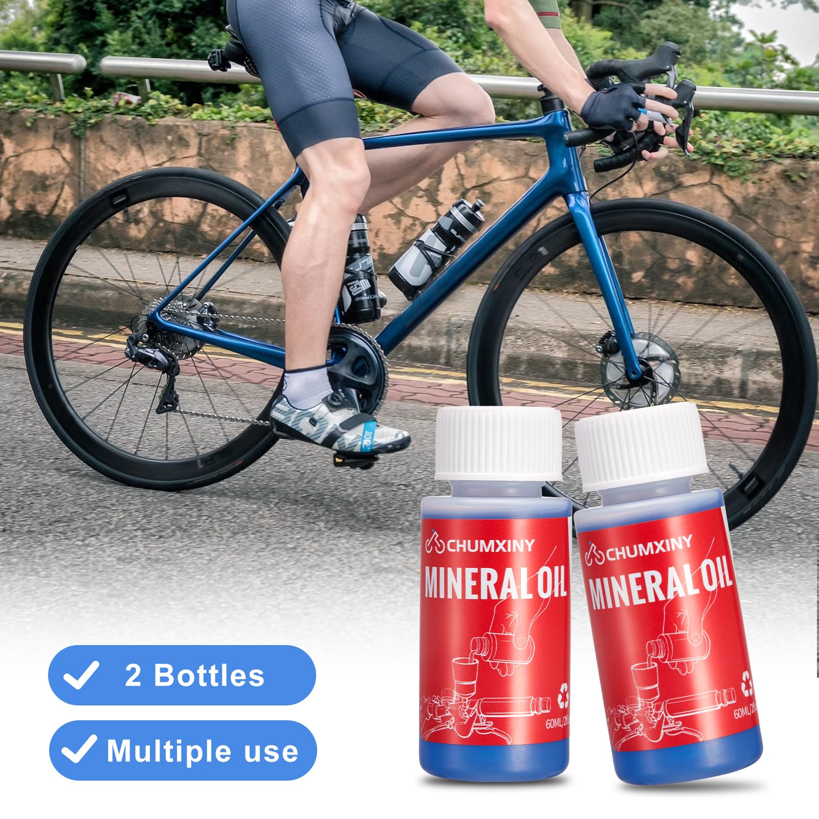 CHUMXINY Kit Spurgo Freni per MAGURA Freni a Disco Idraulici Di Serie, Compreso il Liquido per Freni Minerale ad Alte Prestazioni (120 ml)