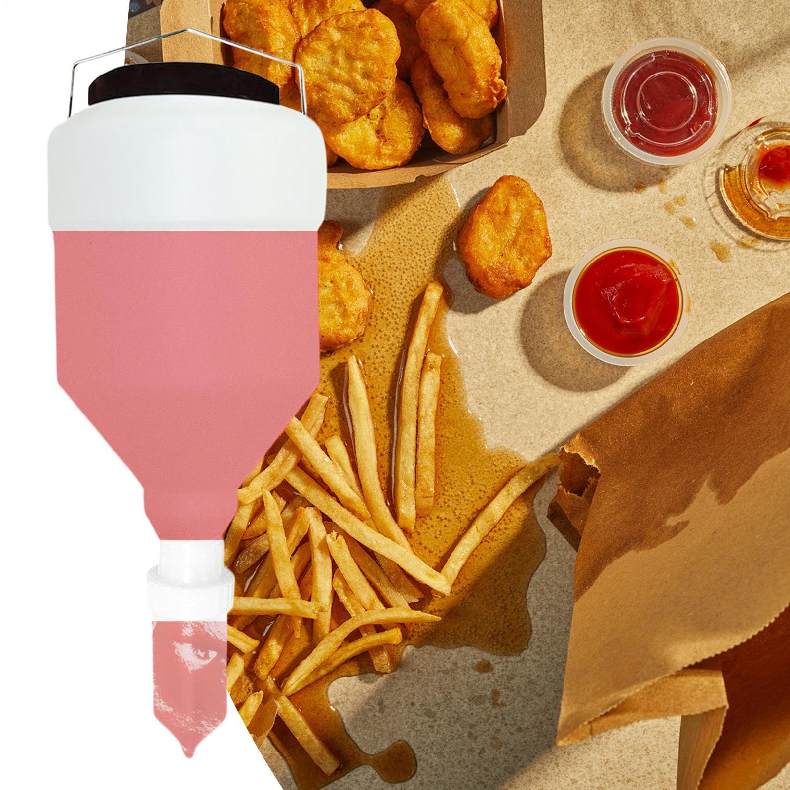 Bottiglie Spremibili Condimenti Contenitore Capiente A Prova Di Perdite | Dispenser Per Ketchup Appendibile Per Condimenti, Salse, Ketchup, Panna Acida, Contenitori Da Cucina