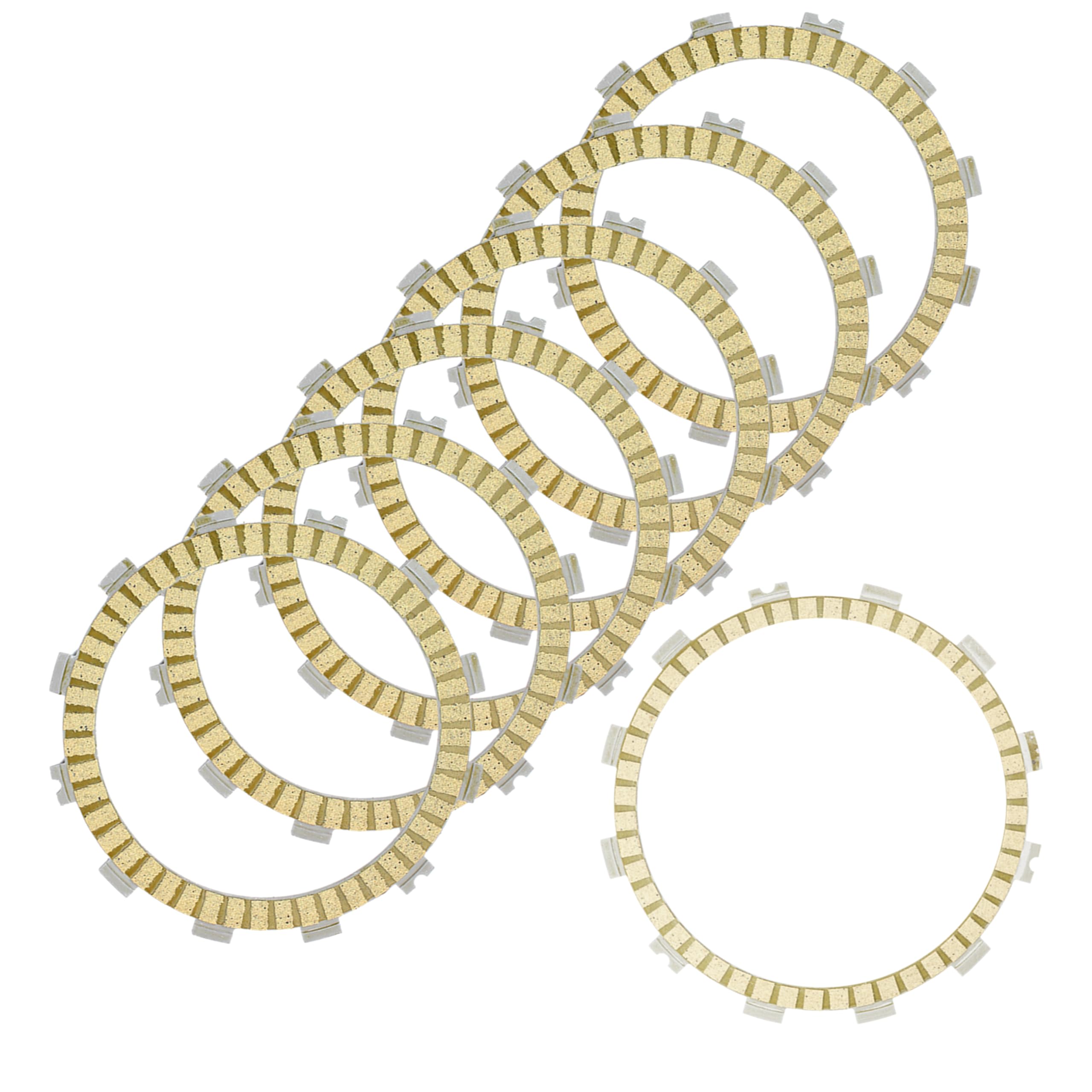 Caltric Clutch Friction Plates Compatible with Suzuki V-Strom 650 DL650 2004-2009 2011