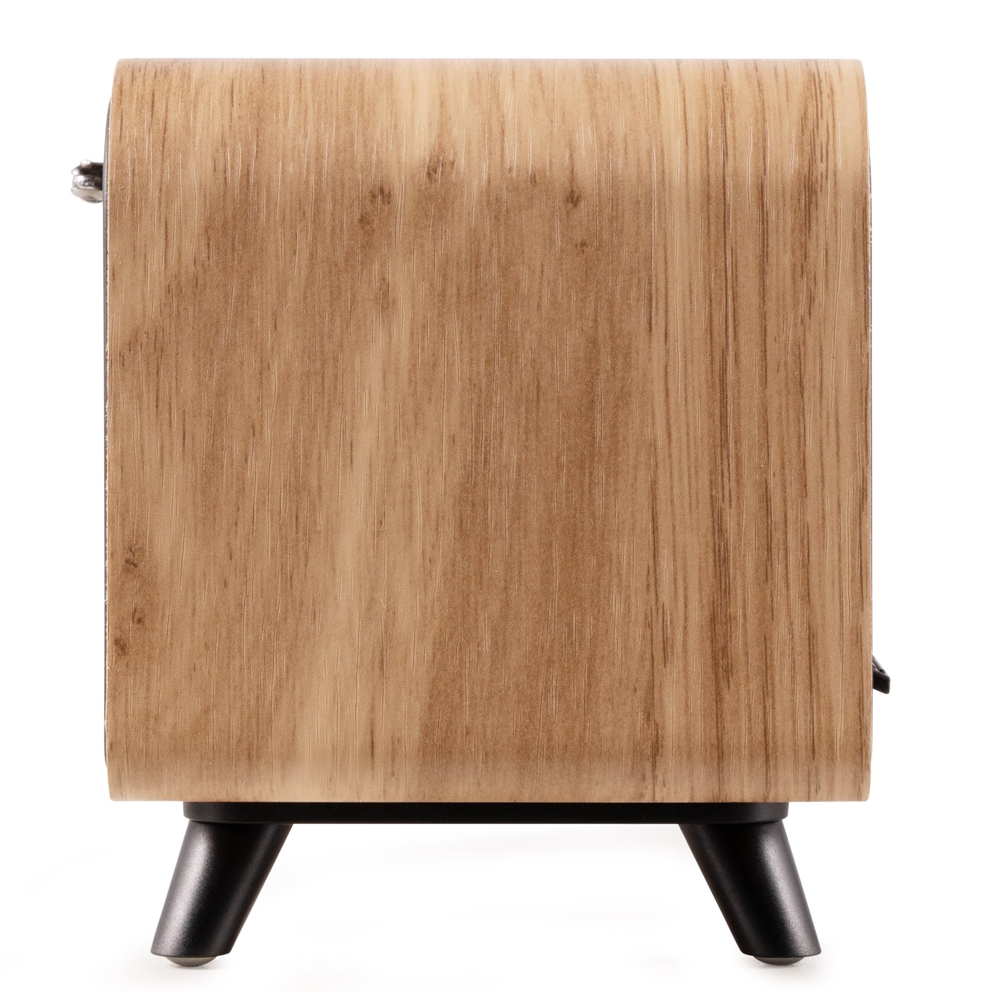 Audizio Desio Radio Dab/Dab+/FM avec BT 5.0, Écran Couleur 2,4", Port USB et Entrée AUX 3,5 mm, Design Rétro Couleur Chêne, Alarme et Minuterie, Idéale pour Salon, Cuisine ou Chambre