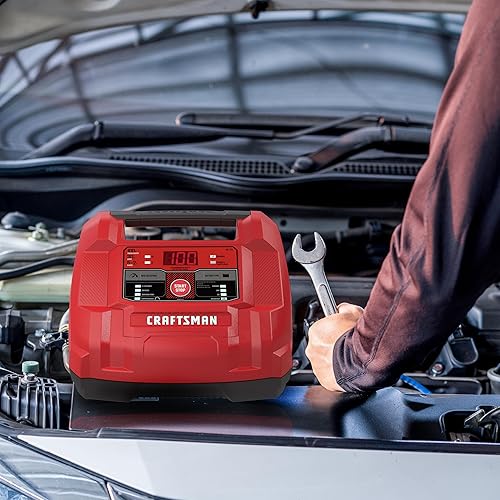 Miniatura 5 de CRAFTSMAN CMXCESM253 100A 6V12V Cargador de batería totalmente automático y arrancador de motor - Probador de batería integrado y probador de