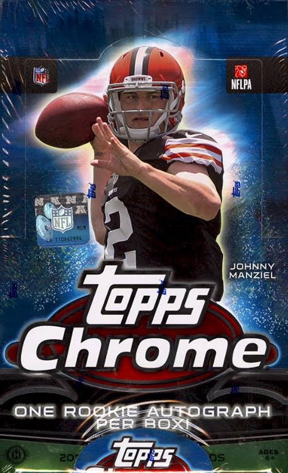 Topps 2014 Chrome Football Hobby Box - Collectible Card Box with Autograph - 96 Pieces