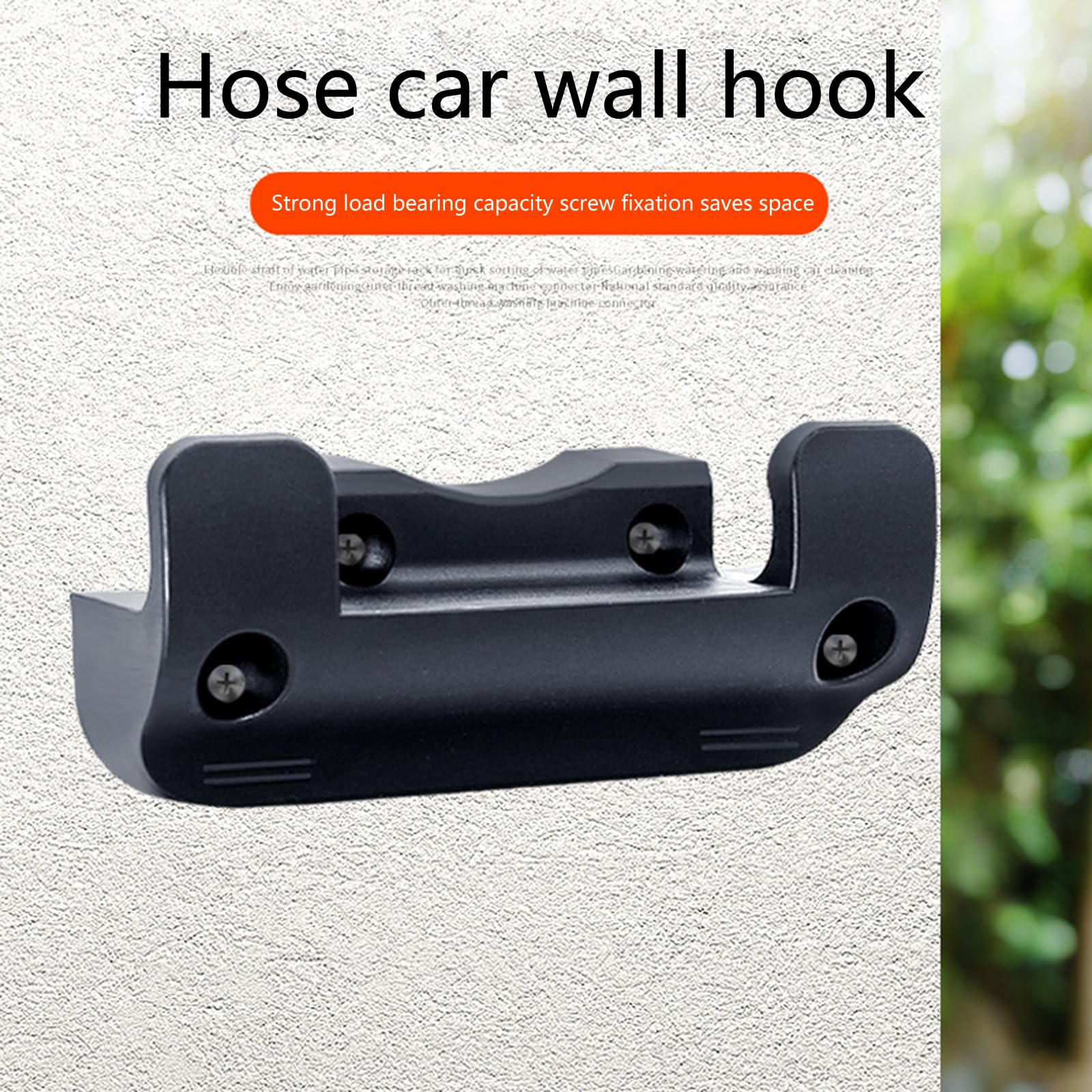 Montesy Garden Hose Reel Holder Wall Mounted Garden Hose Hanger Pipe Holder with Expansion Screws for Garden Garage Accessories