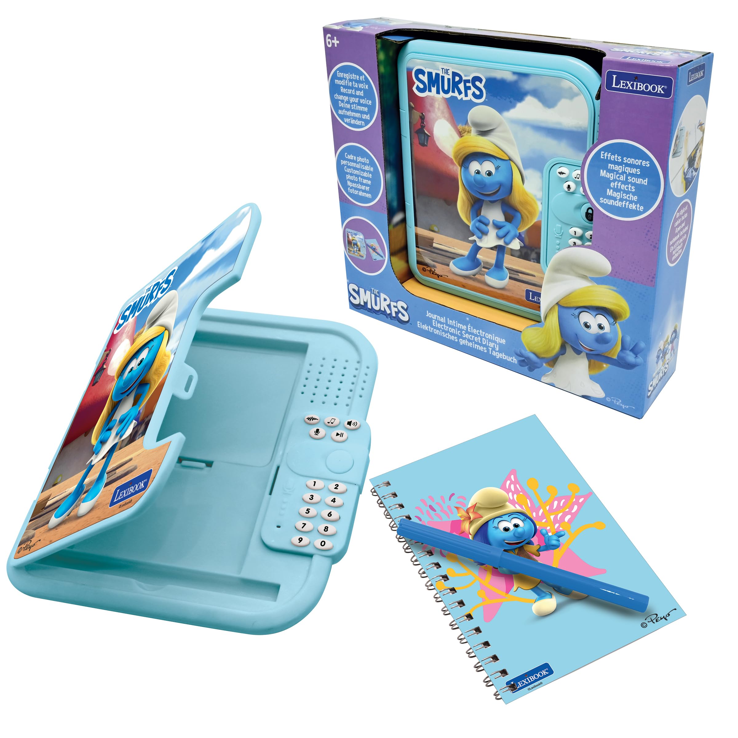 LEXIBOOK, Smurfs Electronic Diary, SD50SF