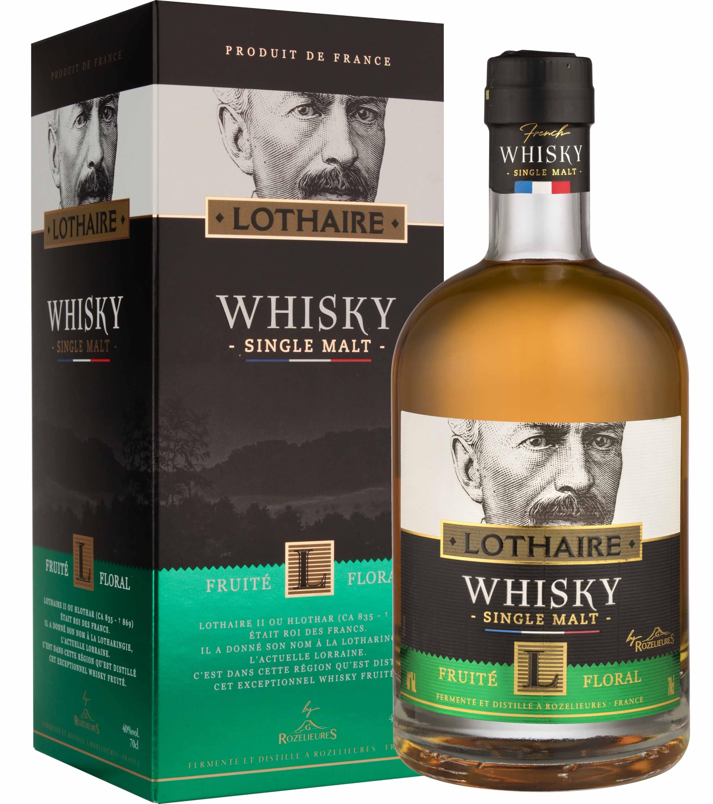 Lothaire - Französischer Single Malt Whisky fruchtig und blumig 40° (1 x 0.70L)