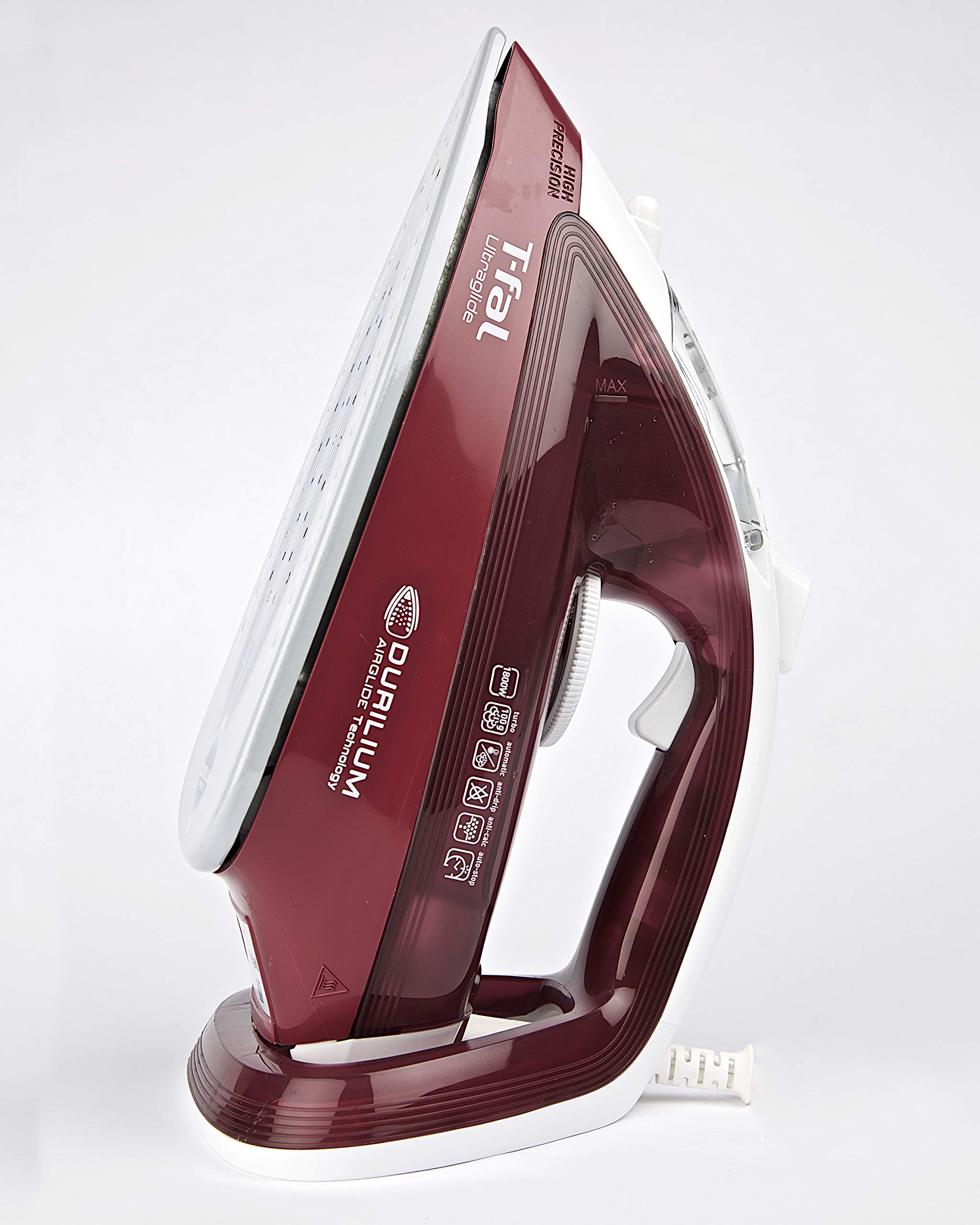 T-fal Plancha de vapor FV4066X0 Ultraglide Pro Airglide, con exclusiva  suela Durilium Airglide, 1800W y 100g/min de golpe de vapor. :  Amazon.com.mx: Hogar y Cocina