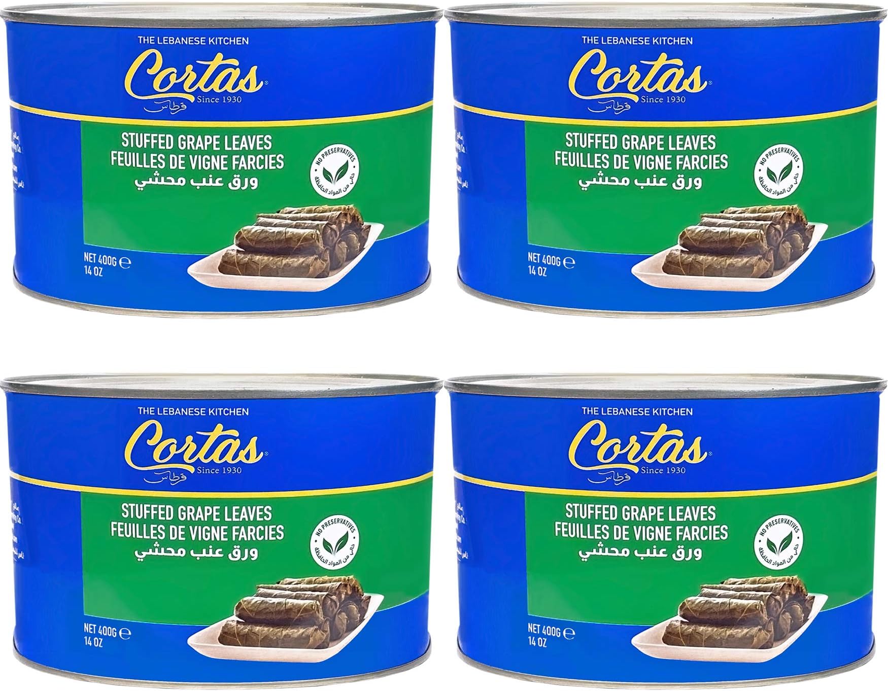 Stuffed Grape Leaves (4 PACK), 400g / 14oz each