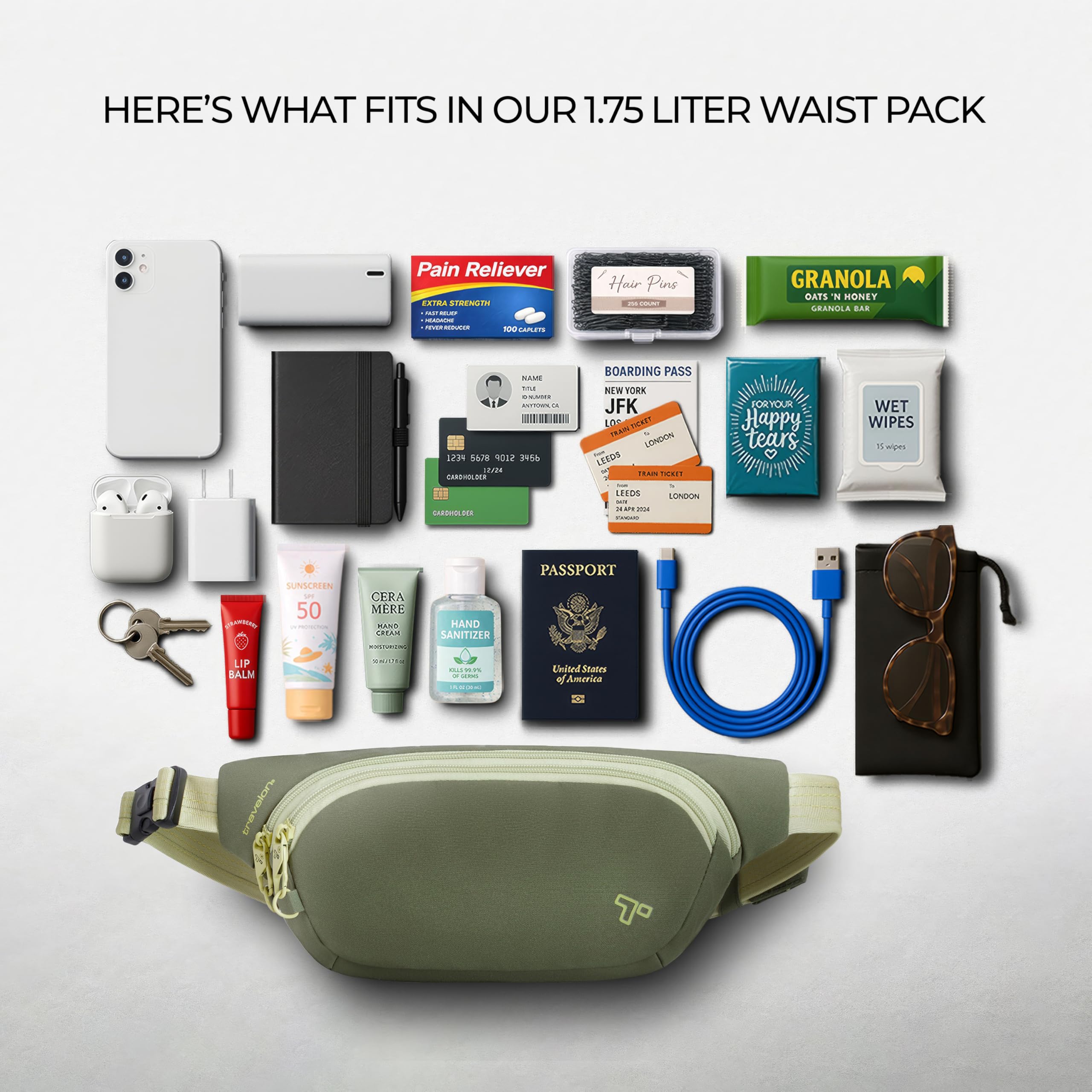 Travelon Anti-Theft The Voyages Waist Pack