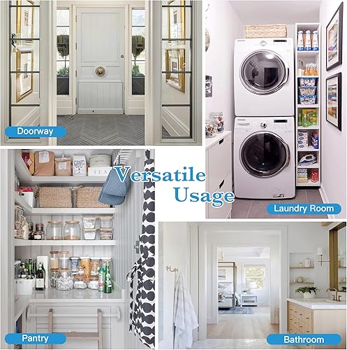 Miniatura 4 de RYB HOME Cortinas portátiles para puerta con privacidad, cortinas opacas y aislantes térmicas para dormitorio, armario, sala de estar, comedor,