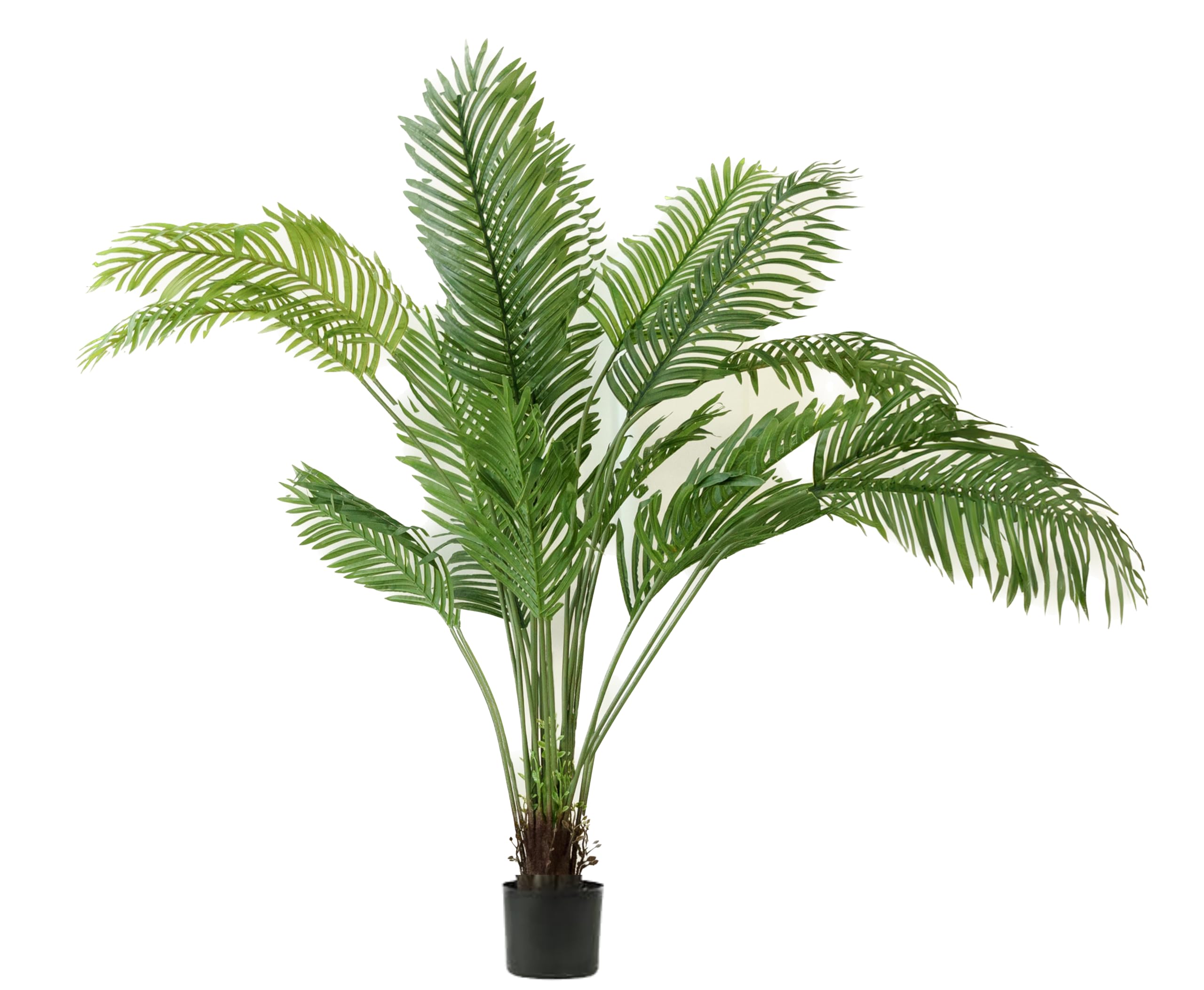 Planta Artificial Palmera Areca - Tamaño 160 cm - Planta de Plástico - Árbol Artificial Realista y Tropical - Decoración del Hogar, Oficina, Salon, Dormitorio y Negocios