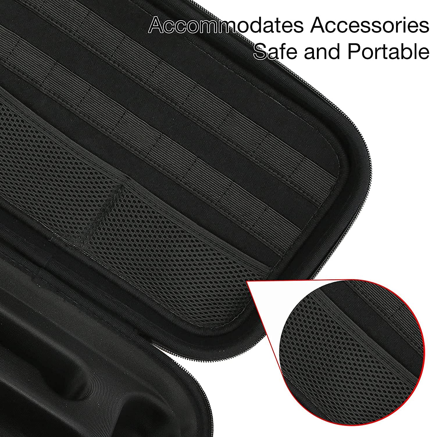 HEYSTOP Tashce - Funda para Nintendo Switch/Switch OLED Modelo Accesorio, Funda para Nintendo Switch con Almacenamiento para Consola y Controlador de Nintendo Switch, Gris, Gris, Unisex