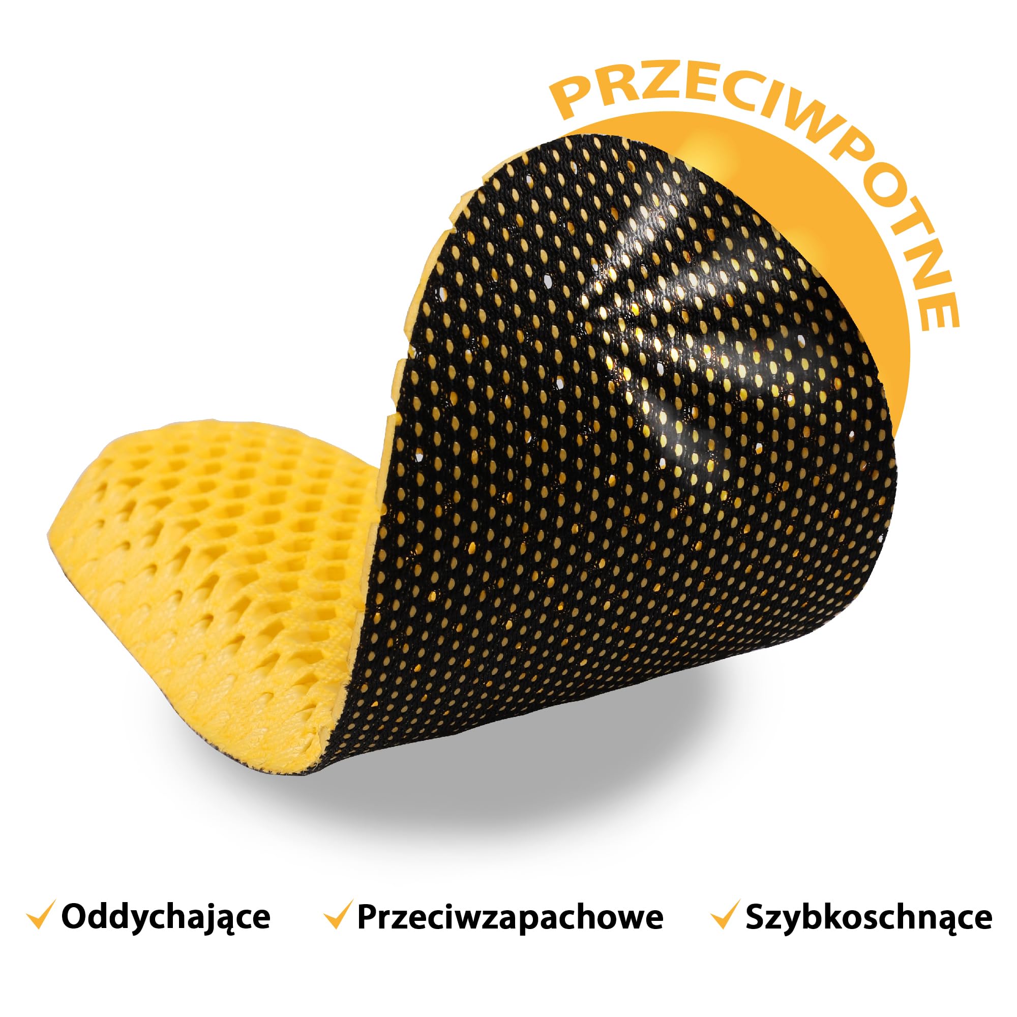 SULPO Amortyzujące wkładki do butów - przeciwpotne - na bolące stopy - z miękkiej pianki EVA - piankowe wkładki sportowe - do biegania trekkingu - do pracy (41-44 EU / 7-10 UK)