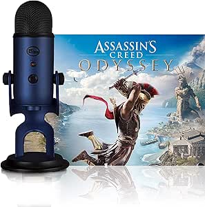 Blue Microphones Midnight Blue Yeti w/Assassin's Creed Odyssey Streamer Bundle
