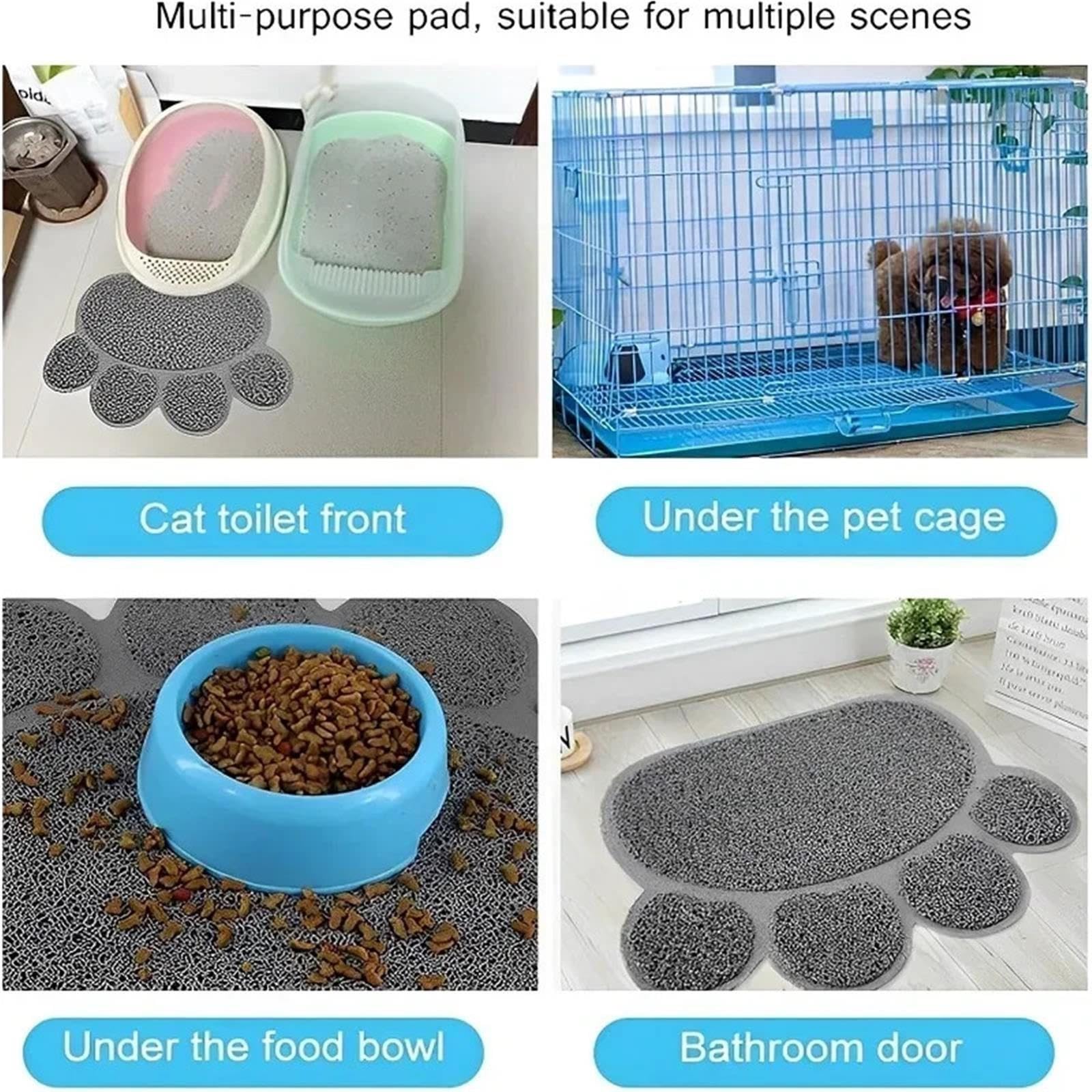 Katzenstreumatte Katzenstreumatte aus PVC mit Pfotenabdruck