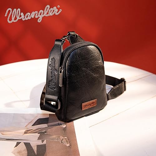 Miniatura 8 de Wrangler Pequeñas bolsas cruzadas para mujer, riñoneras, bolsa de pecho para viajes