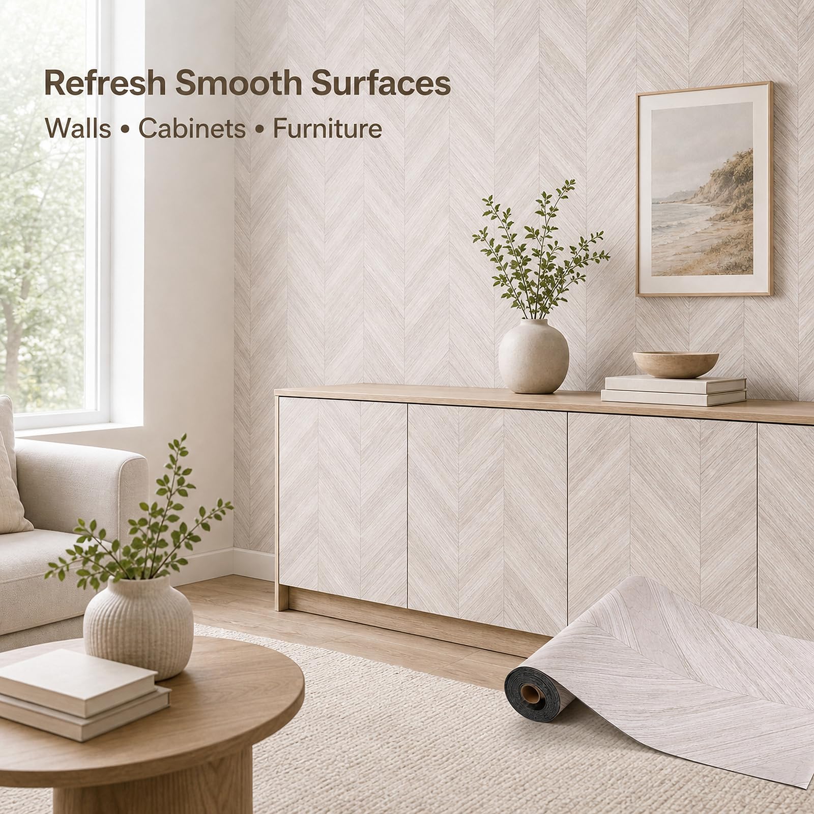 Adhesivos De Pared De Madera Autoadhesivos,Adhesivo Muebles Efecto Madera,Maderas Vinilo Adhesivo,Resistente A Los ArañAzos,Impermeable,para Muebles,Armarios,Puertas