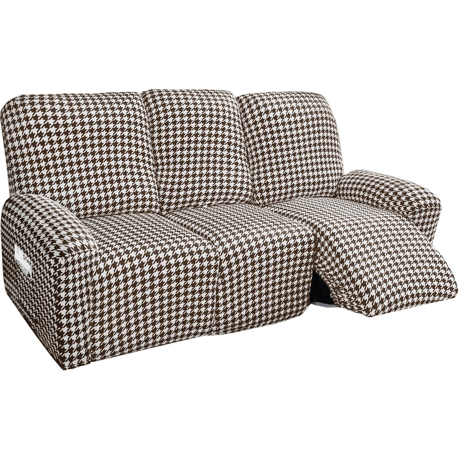 Housse extensible canapé 1 place kaki protection lavable fauteuil