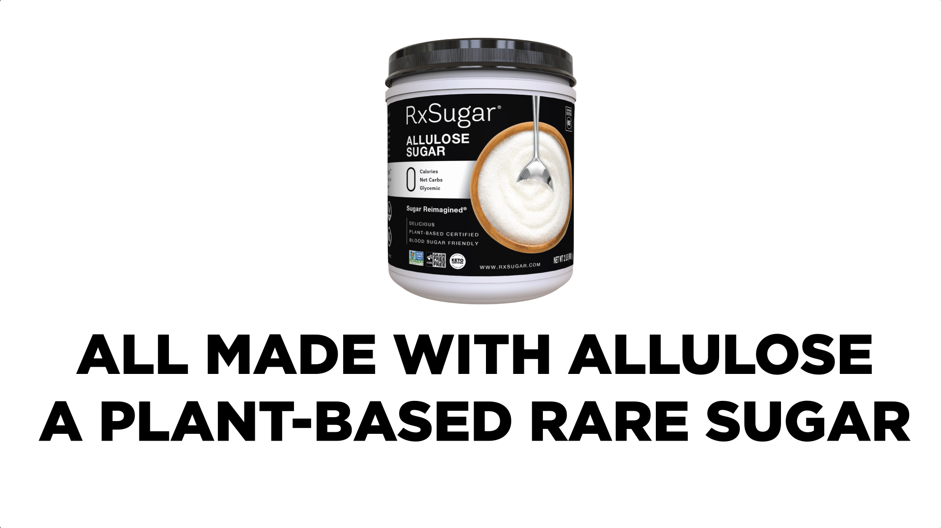 Amazon.com: RxSugar Delicious Plant-Based Crystal Sugar, Allulose