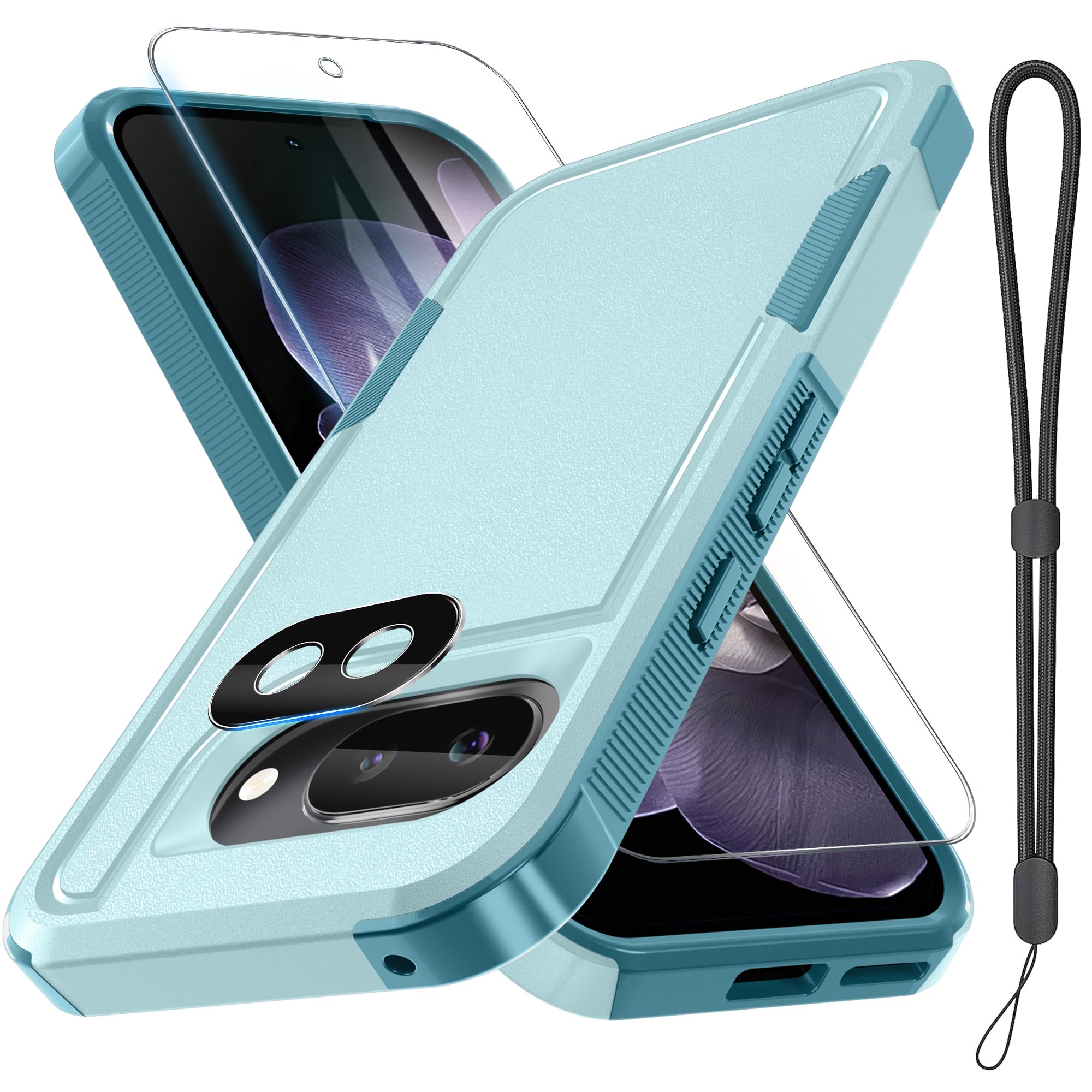 Amazon.com: RMOCR Case for Google Pixel 9A, Full Body Heavy Duty