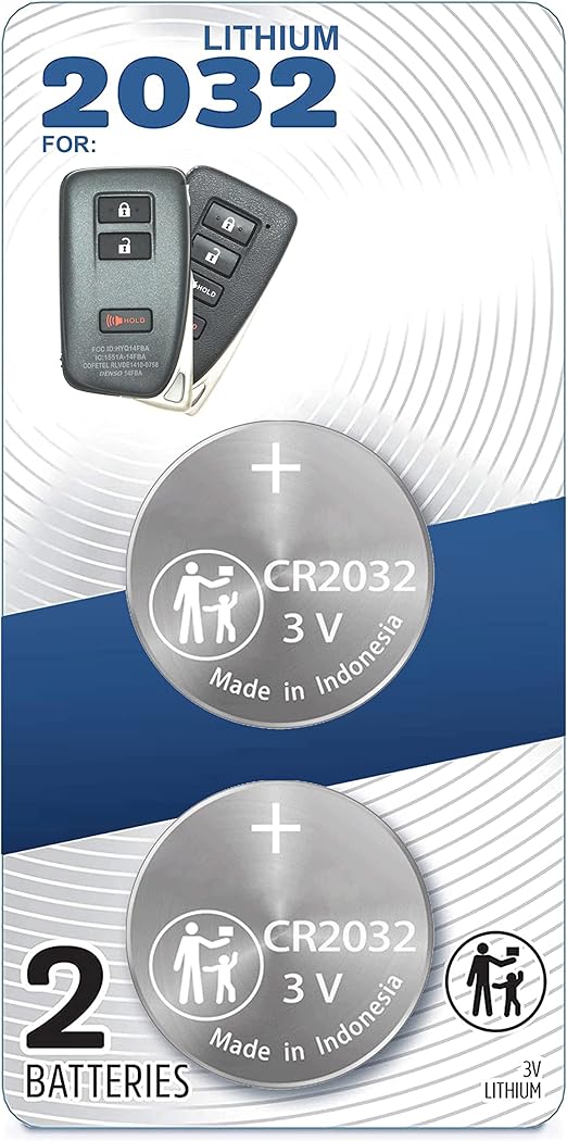 (2 PACK) CR2032 2032 REMOTE KEY FOB BATTERY OEM for Lexus