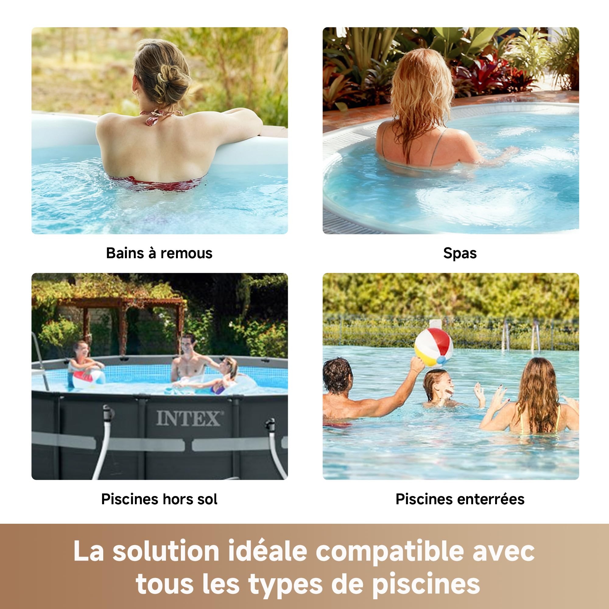 MOVA Handler V10 Aspirateur pour Tous Types de Piscine, Aspiration 4 200 L/h, tête Transparente, autonomie 60 Min, Perche télesc, 1,8 m et épuisette, Double Filtration, sans Fil, IPX8