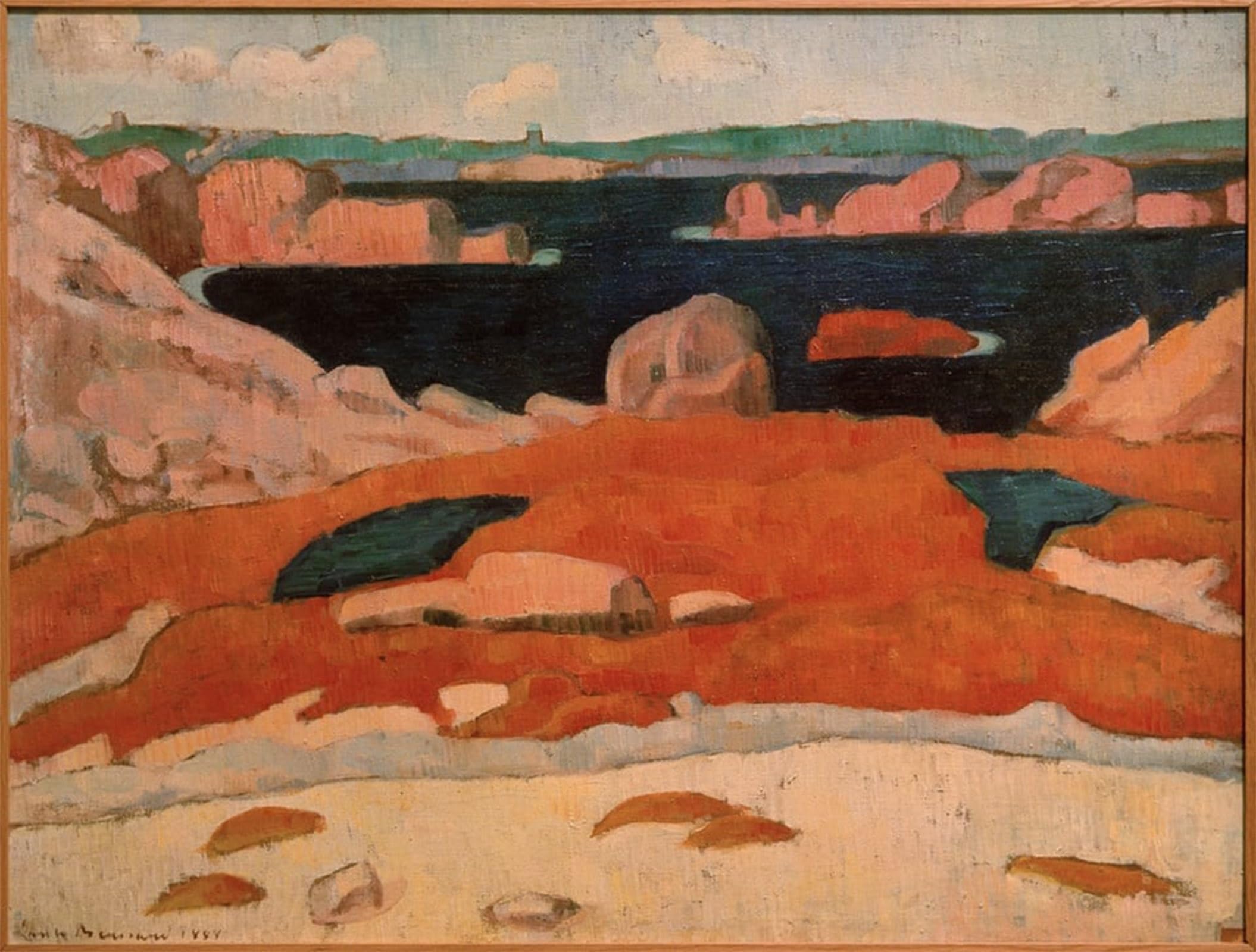 ARTXLXXBN Famous Painting Art Wall Decor Abstract Art Picture the Wild Meeraint briac by Emile Bernard Animal Pictures for Home Decor 60x90cm