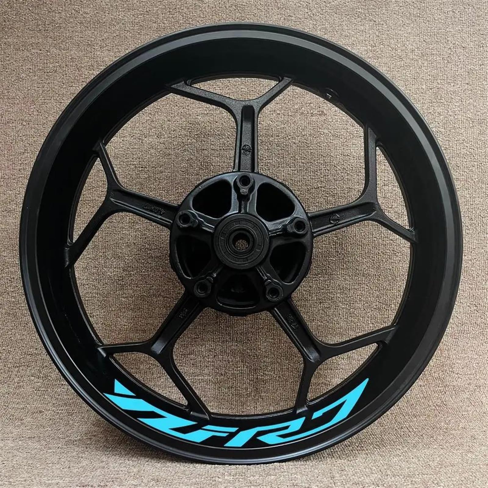 Yueyzhk Style 13 Motorcycle Wheel Sticker Racing Rim Stripe Decal Decoration Accessories For Yamaha Yzfr7 Yzf-R7(Style 13)