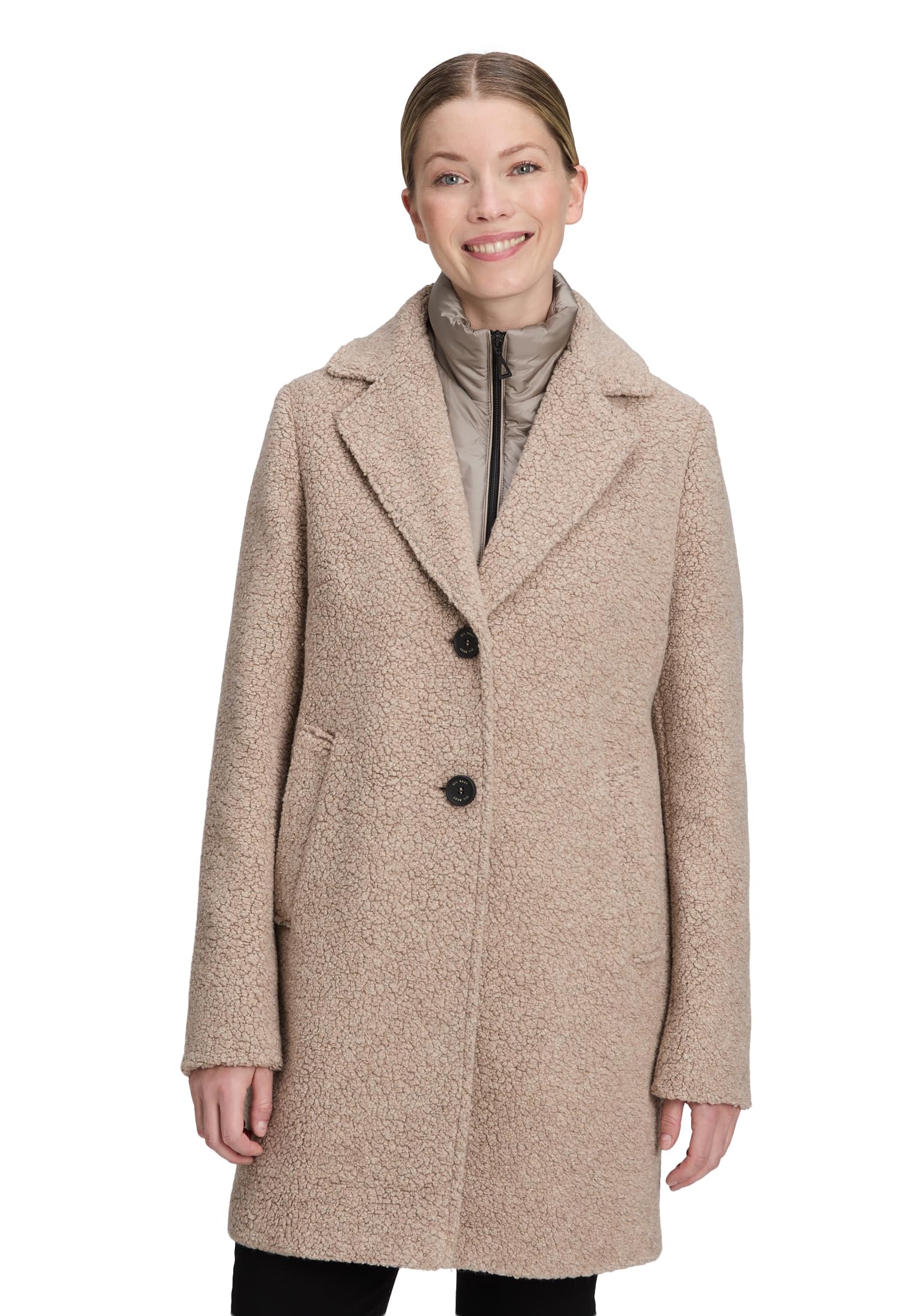 Gil Bret Płaszcz damski, wełniany płaszcz, taupe Grey, 44