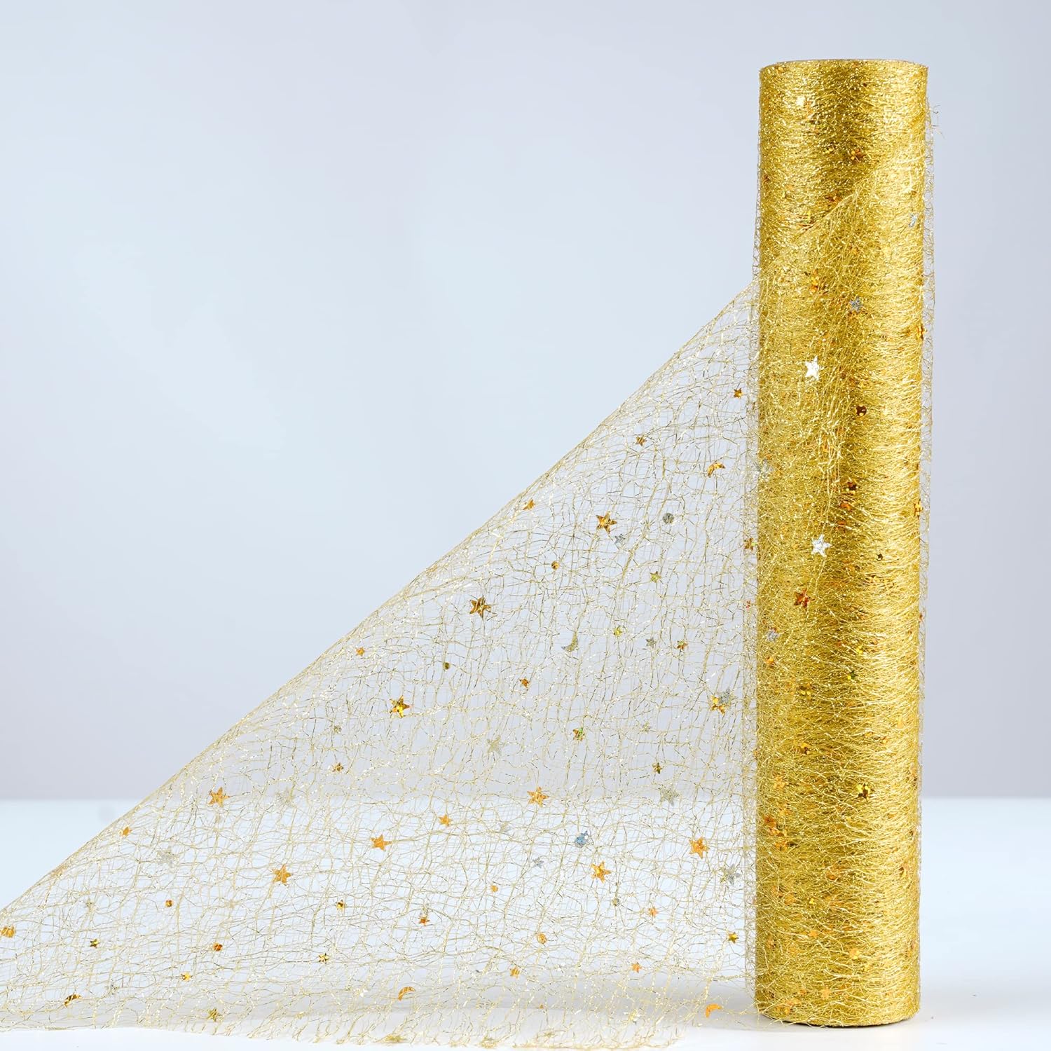 OSVINO Glitter Sequin Table Runner 11 Inch x 33 Feet