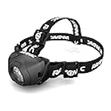 Rayovac Virtually Indestructible LED Headlamp, Durable and Bright Headlamp with Head Strap, Camping Gear and Work Light, Batteries Included, Pack of 1