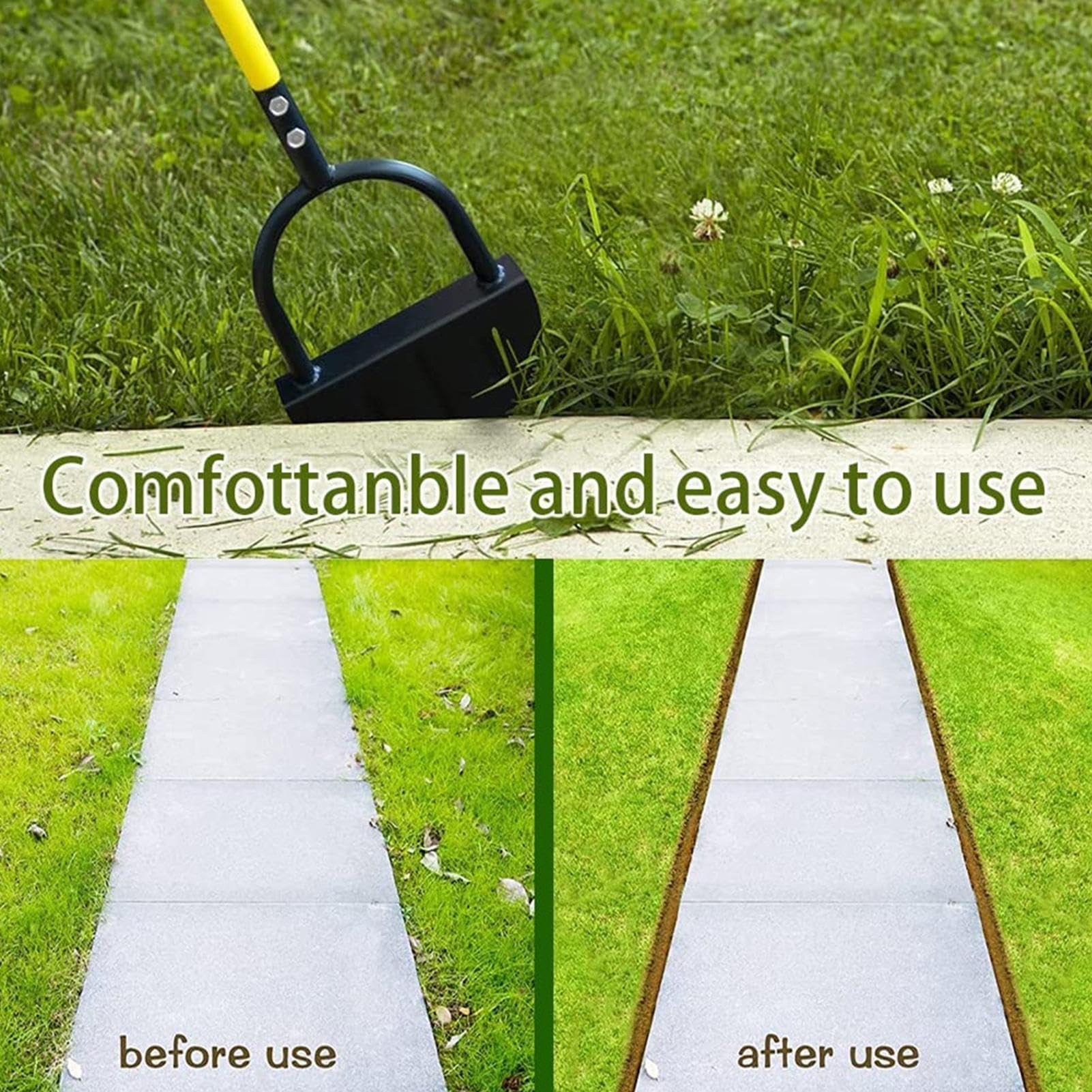 Bordatore Manuale per Prato, Bordatore per aiuole da Giardino | Bordatrice per Letti per paesaggistica,Bordatrici per Prato da Giardino, Strumento Versatile per bordare Paesaggio per, aiuole,