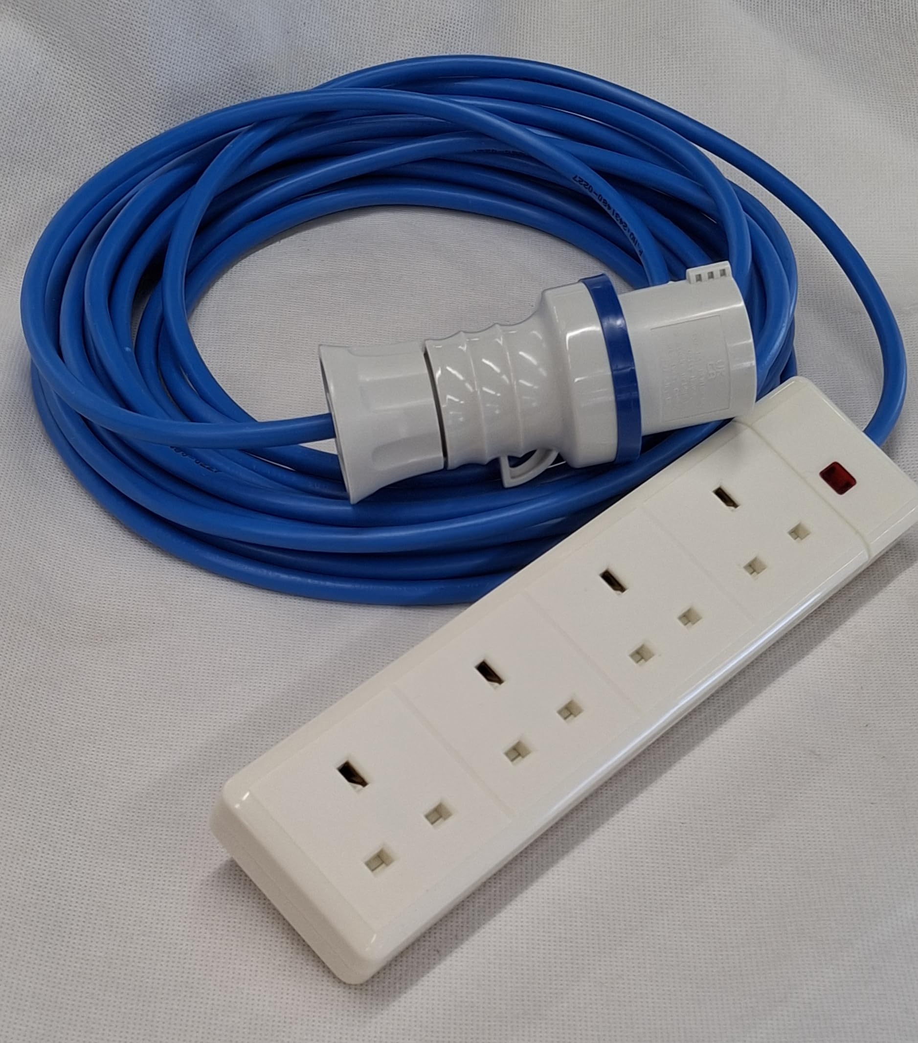 1,5 mm 230 V przedłużacz do przyczep kempingowych do przyczep kempingowych i kempingowych - 4-drożne gniazdo do podciągania - długość 20 metrów