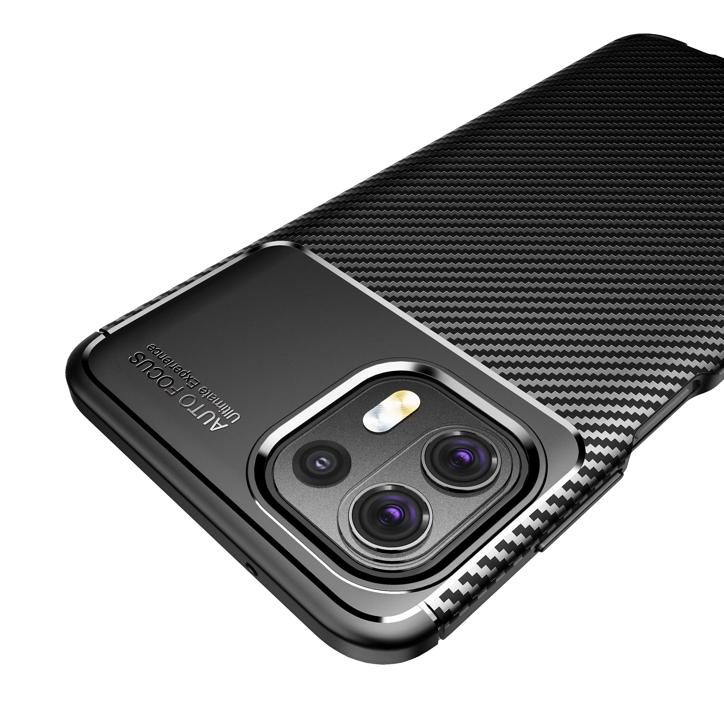 DQG Cover + Pellicola Vetro Temperato Per Motorola Edge 20 Lite - Custodia Morbida TPU Nero (LLM42) - 2