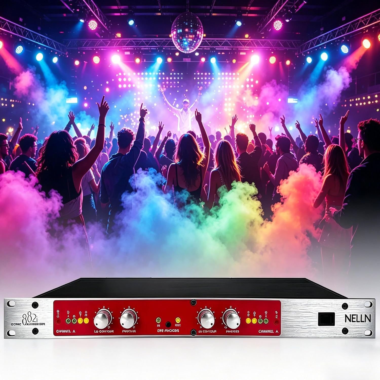 882I Exciters Enhancers Sonic Maximizer Enhancer Professional Audio Processor with Audio Driver Sound for House Karaoke Stage Performance – Prevents Distortion Boosts Vocal Clarity