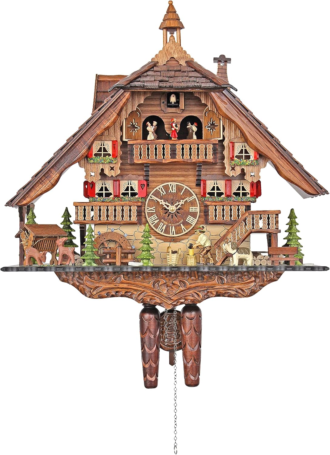 Engstler Quartz Cuckoo Clock - The Busy Wood Chopper