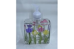 Hand Painted Spring Tulips Soap Dispenser